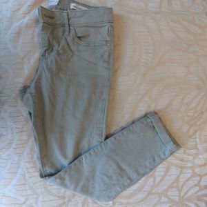 Forever rolled skinny jeans green